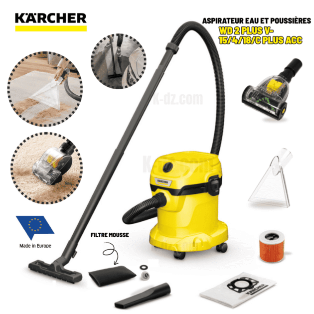 Aspirateur eau et poussières KARCHER WD 2 Plus V-15/4/18/C PLUS ACC